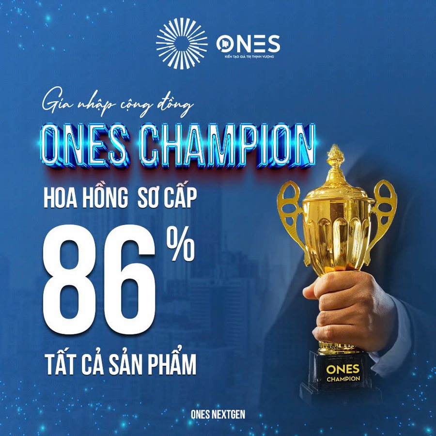 OneS Champion: doanh thu chia sẻ 86% tất cả sản phẩm